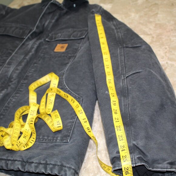 Carhartt Sandstone Traditional Coat Size Large Tall C26 BLK - Arctic Quilt Lined - Picture 11 of 15